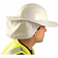 OccuNomix Hard Hat Shade for Regular Brim Hard Hats, White