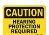 â€œCaution: Hearing Protection Requiredâ€ Plastic OSHA Safety Sign