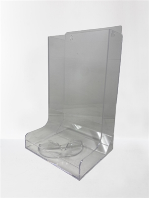 Wall-Mount Clear Safety Glasses Storage and Dispenser Case