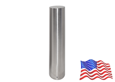 Flat Top Stainless Steel Traffic Safety Bollard Cover