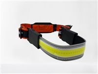 LED Rechargeable Wide Angle Hard Hat Headlamp with Red Taillight