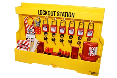 electrical-wall-mount-lockout-tagout-station