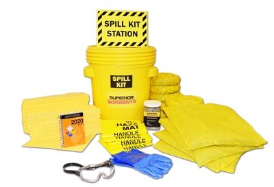 Superior Sorbents Pro-Plus Hazmat 20 Gallon Drum Style Spill Kit