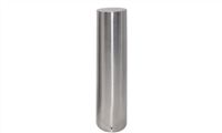 Durable 6-inch stainless steel bollard cover fits over existing posts for industrial and commercial safety