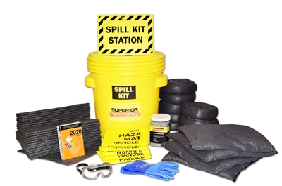 Superior Sorbents Pro-Plus Universal 20 Gallon Drum Style Spill Kit