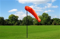 Ground Mounted Windsock Pole & Windsocks