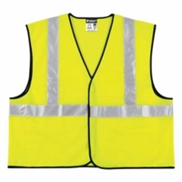 MCR Safety VCL2SL Luminator Series Hi Vis Lime Reflective Safety Vest