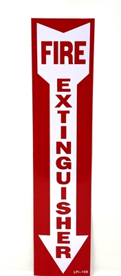 Self Adhesive vinyl Fire Extinguisher Location Decals