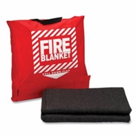 First Aid Only 21-65062x80 inch Wool Fire Blanket in Hanging Pouch