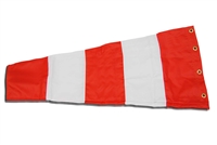 10 Inch x 36 Inch Orange And White Replacement Windsock