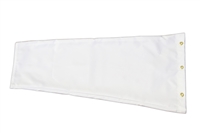 10 Inch x 36 Inch White Replacement Windsock