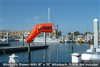 18 Inch x 60 Inch Marine Corrosion Proof NO Wake Replacement Windsock