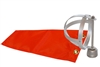 4 Inch x 15 Inch Orange Windsock With Standard Frame