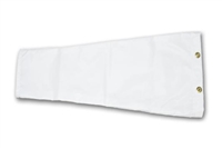 4 Inch x 15 Inch White Replacement Windsock