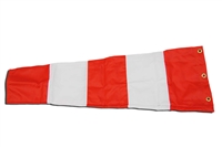 8 Inch x 36 Inch Orange And White Replacement Windsock