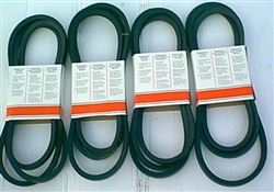 Morra disc mower new matched set of 4 drive belts