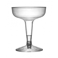Fineline FL2104 4 oz 2-piece Disposable Plastic Champagne Glasses, Case of 360
