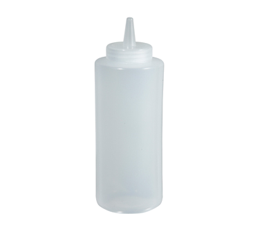 12 Oz Clear Squeeze Bottles, Winco PSB-12C