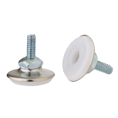 Royal ROY RTB FG  Floor Glide, Nickel Plated w/ Nylon Base (Set of 4)