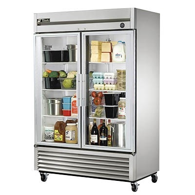 True T-49G-HC Refrigerated Reach-In, Glass Doors,