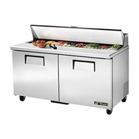 True TSSU-60-16-HC Refrigerated Salad / Sandwich Table, 60" , Two Section