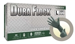 Micro Flex Dura Flock 8 mil Flock-lined Green Nitrile Glove - Large - 50/Box