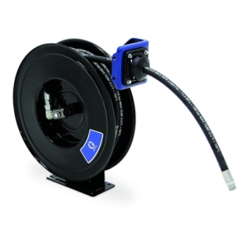Graco SDM65B SDX™ 20, Oil, 1/2 in (13 mm) Inlet, 1/2 in X 50 ft (13 mm X 15 m) Hose, NPT, Overhead Mount, Metallic Blue