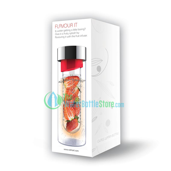 ASOBU Flavour It Glass Fruit Infuser Water Bottle Citrus Infusion  TheWaterBottleStore.com