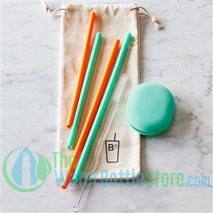 Boon Supply Set of 4 Silicone Reusable Straws