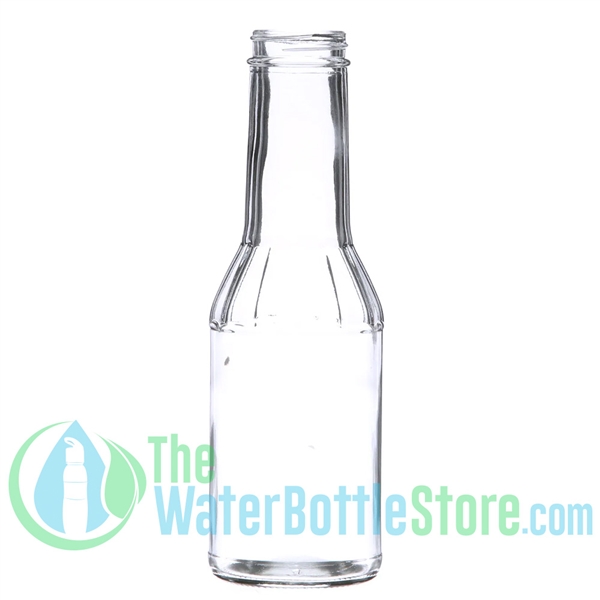 12oz Clear Glass Fluted Bottle at