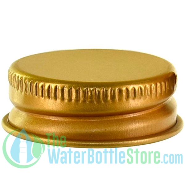 Replacement 28mm Gold Aluminum Cap with PE Plastisol Liner