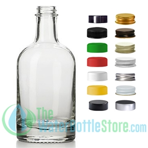 375 ml 12oz Clear Glass Nordic Oslo Screw Bottle