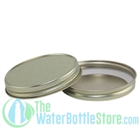 Replacement 63mm Gold Metal Lid Cap with Plastisol Liner