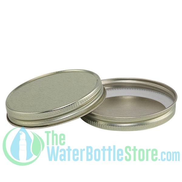 Replacement 63mm Gold Metal Lid Cap with Plastisol Liner