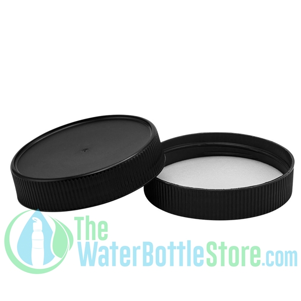 Replacement 70mm Black Mason Jar Lid with F217 Foam Liner