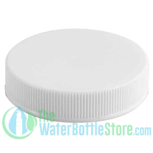 Replacement 48mm White Ribbed Plastic Cap/Top