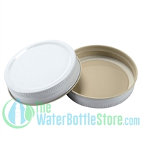Replacement 70mm White Mason Jar Lid with Plastisol Liner
