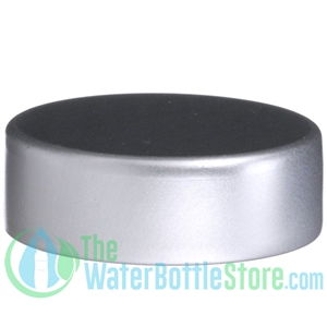 Replacement 33mm Silver Aluminum Screw Top Cap