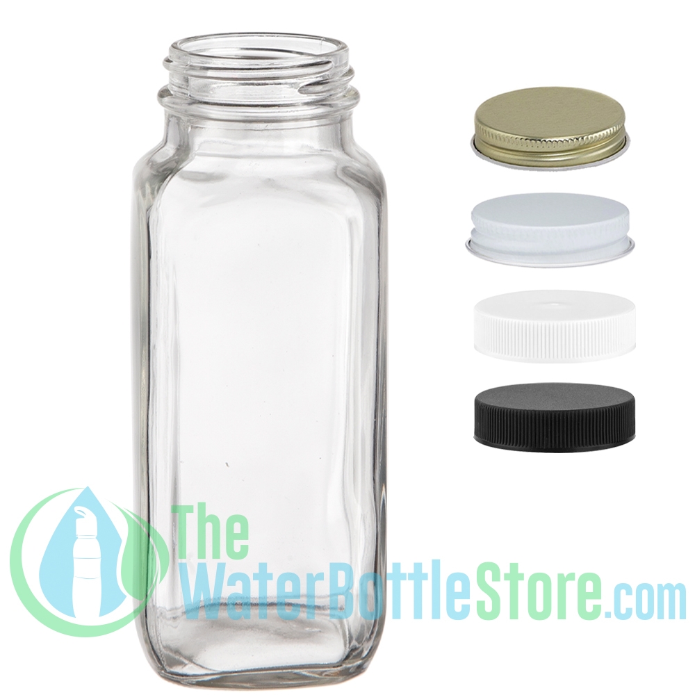 8 oz. French Square Bottle 43-400