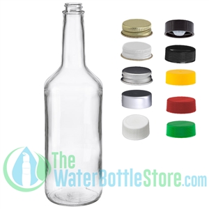 32oz Clear Glass Bar Mix Bottle