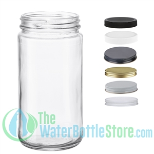 Travel Glass Drinking Bottle Mason Jar 16 Ounce [12-Pack] Plastic Airtight  Lids, Reusable Glass Wate…See more Travel Glass Drinking Bottle Mason Jar