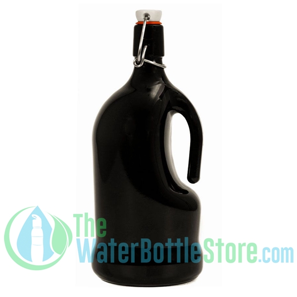 1 Liter Manico Dark Antique Green Glass Bottle with Swing Top Stopper