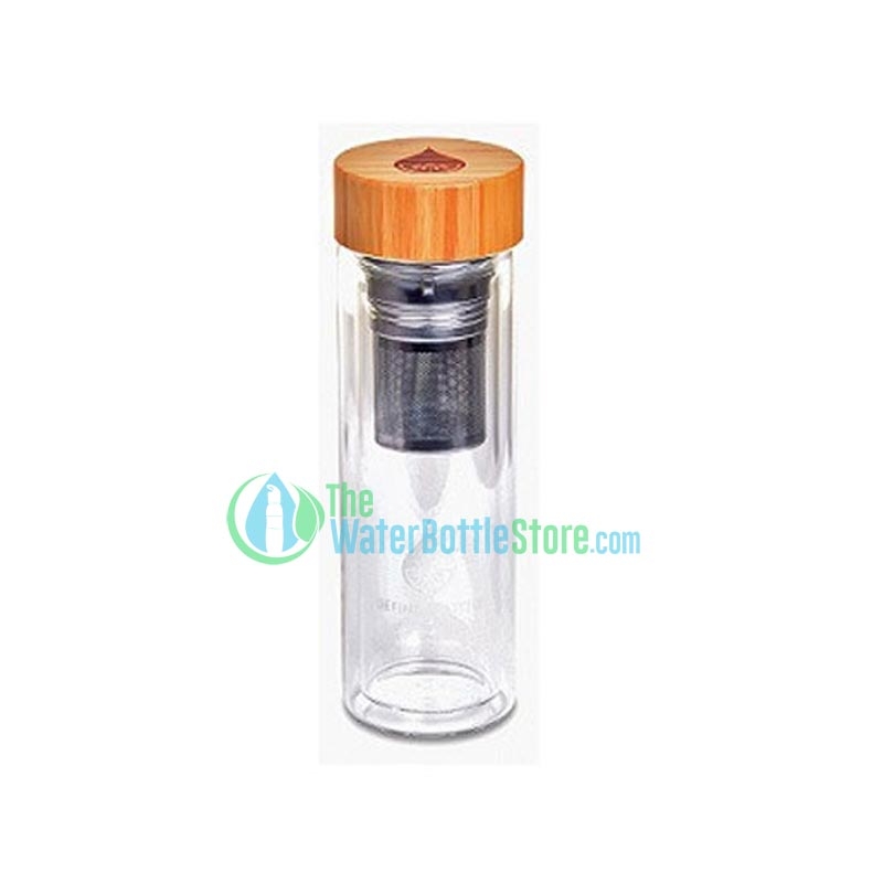 Define Water Bottle 15oz Bamboo Glass with Tea Infuser Edition at  TheWaterBottleStore.com