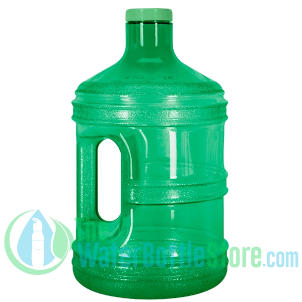 1 Gallon Green Round Water Bottle Handle