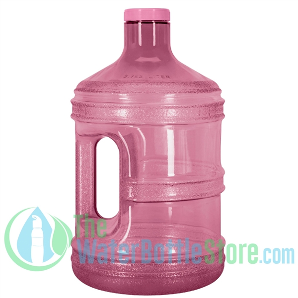 1 Gallon Pink Round Water Bottle Handle