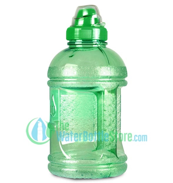 1 Liter 32oz Green Water Bottle Sports Top Handle