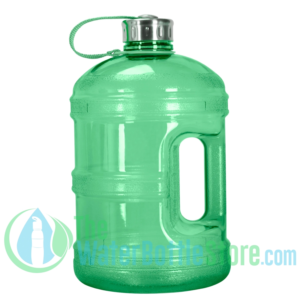 1 Gallon BpA Free Reusable Plastic Drinking Water Bottle Jug Container -  Black