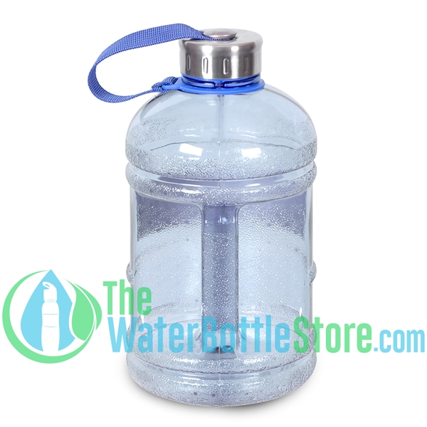 1/2 Gallon (64 oz.) BPA Free Plastic Water Bottle w/ 48mm Steel Cap, Blue