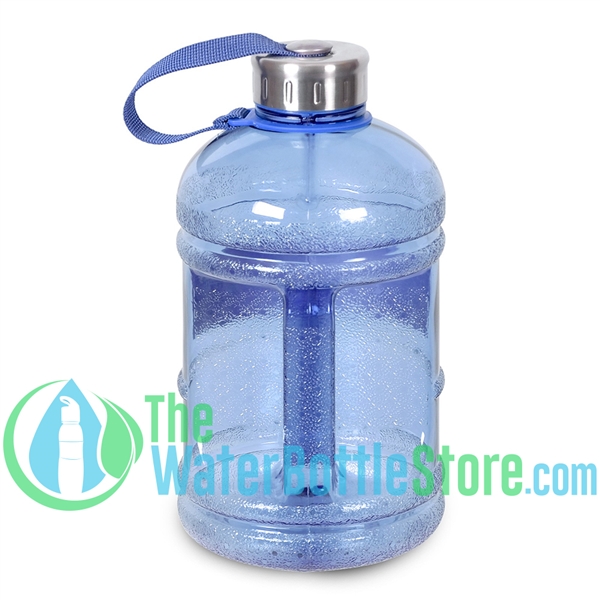 1/2 Gallon (64 oz.) BPA FREE Plastic Water Bottle w/ 48mm Steel