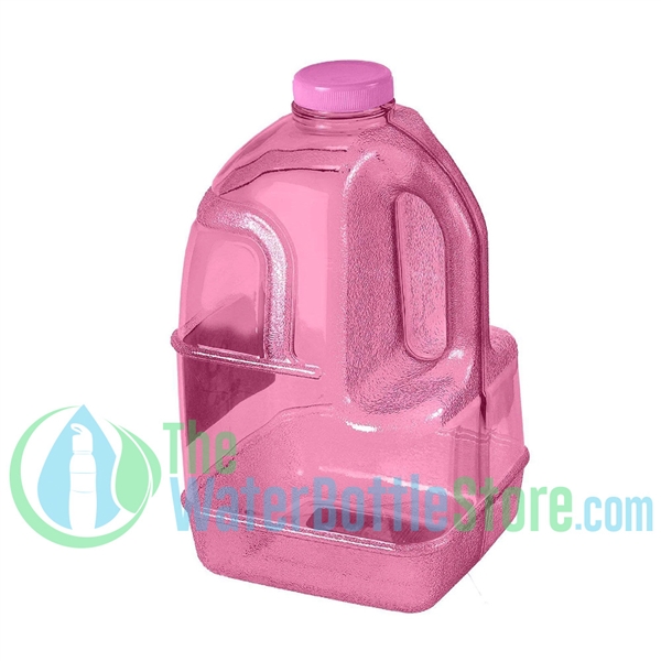 1 Gallon Pink Dairy Jug Water Bottle Handle